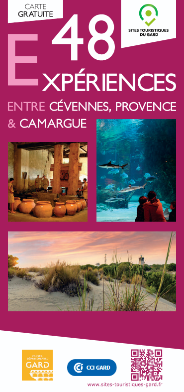 Carte 2026 des 48 expériences du Club des Sites Touristiques du Gard
